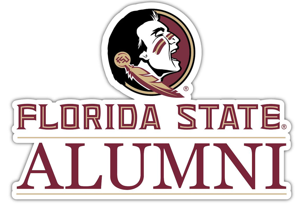 Florida State Seminoles 4-Inch Alumni 4-Pack NCAA Vinyl Sticker - Durable School Spirit Decal
