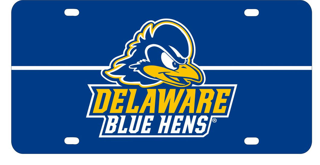 NCAA Delaware Blue Hens Metal License Plate - Lightweight, Sturdy & Versatile