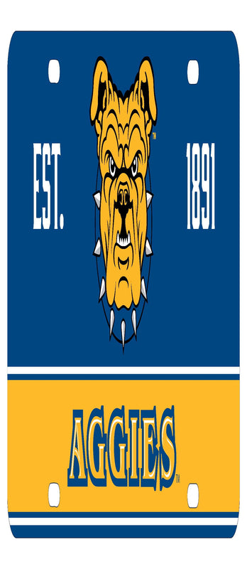 NCAA North Carolina A&T State Aggies Metal License Plate - Lightweight, Sturdy & Versatile