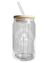 Load image into Gallery viewer, Alcorn State Braves NCAA 12 oz can-shaped glass, featuring a refined design ideal for showcasing team pride and enjoying beverages on game days, mother&#39;s day gift, father&#39;s day gift, alumni gift, graduation gift, admission gift.
