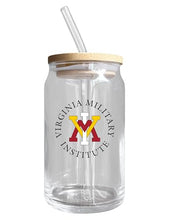 Load image into Gallery viewer, Virginia Military Institute NCAA 12 oz can-shaped glass, featuring a refined design ideal for showcasing team pride and enjoying beverages on game days, mother&#39;s day gift, father&#39;s day gift, alumni gift, graduation gift, admission gift.
