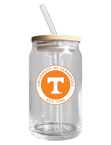 Tennessee Volunteers NCAA 12 oz can-shaped glass, featuring a refined design ideal for showcasing team pride and enjoying beverages on game days, mother's day gift, father's day gift, alumni gift, graduation gift, admission gift.