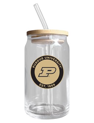 Purdue Boilermakers NCAA 12 oz can-shaped glass, featuring a refined design ideal for showcasing team pride and enjoying beverages on game days, mother's day gift, father's day gift, alumni gift, graduation gift, admission gift.