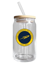 Load image into Gallery viewer, Toledo Rockets NCAA 12 oz can-shaped glass, featuring a refined design ideal for showcasing team pride and enjoying beverages on game days, mother&#39;s day gift, father&#39;s day gift, alumni gift, graduation gift, admission gift.
