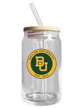 Load image into Gallery viewer, Baylor Bears NCAA 12 oz can-shaped glass, featuring a refined design ideal for showcasing team pride and enjoying beverages on game days, mother&#39;s day gift, father&#39;s day gift, alumni gift, graduation gift, admission gift.
