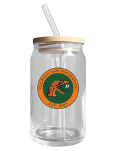 Load image into Gallery viewer, Florida A&amp;M University NCAA 12 oz can-shaped glass, featuring a refined design ideal for showcasing team pride and enjoying beverages on game days, mother&#39;s day gift, father&#39;s day gift, alumni gift, graduation gift, admission gift.
