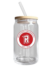 Load image into Gallery viewer, Radford University NCAA 12 oz can-shaped glass, featuring a refined design ideal for showcasing team pride and enjoying beverages on game days, mother&#39;s day gift, father&#39;s day gift, alumni gift, graduation gift, admission gift.
