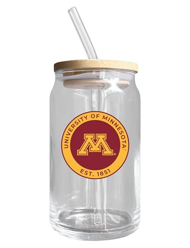 Minnesota Golden Gophers NCAA 12 oz can-shaped glass, featuring a refined design ideal for showcasing team pride and enjoying beverages on game days, mother's day gift, father's day gift, alumni gift, graduation gift, admission gift.