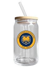Load image into Gallery viewer, Northern Colorado Bears NCAA 12 oz can-shaped glass, featuring a refined design ideal for showcasing team pride and enjoying beverages on game days, mother&#39;s day gift, father&#39;s day gift, alumni gift, graduation gift, admission gift.

