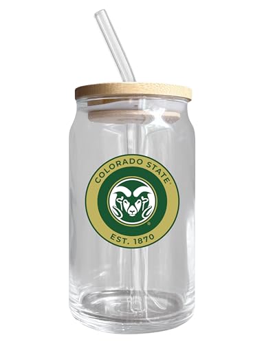 Colorado State NCAA 12 oz can-shaped glass, featuring a refined design ideal for showcasing team pride and enjoying beverages on game days, mother's day gift, father's day gift, alumni gift, graduation gift, admission gift.