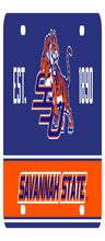 Load image into Gallery viewer, NCAA Savannah State University Metal License Plate - Lightweight, Sturdy &amp; Versatile
