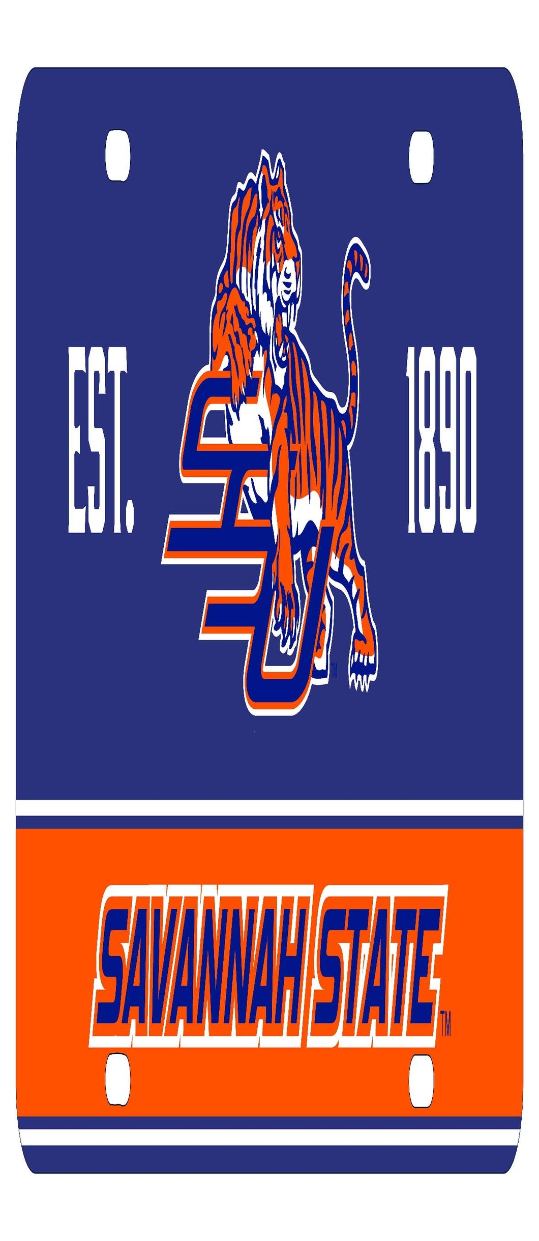 NCAA Savannah State University Metal License Plate - Lightweight, Sturdy & Versatile