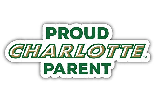 North Carolina Charlotte Forty-Niners 4-Inch Proud Parent 4-Pack NCAA Vinyl Sticker - Durable School Spirit Decal