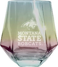 Load image into Gallery viewer, Montana State Bobcats Tigers Etched Diamond Cut 10 oz Stemless Wine Glass - NCAA Licensed
