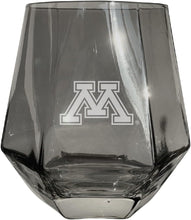 Load image into Gallery viewer, Minnesota Gophers Tigers Etched Diamond Cut 10 oz Stemless Wine Glass - NCAA Licensed
