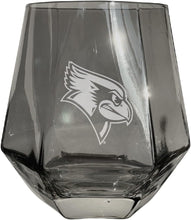 Load image into Gallery viewer, Illinois State Redbirds Tigers Etched Diamond Cut 10 oz Stemless Wine Glass - NCAA Licensed
