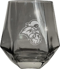 Load image into Gallery viewer, Coastal Carolina University Tigers Etched Diamond Cut 10 oz Stemless Wine Glass - NCAA Licensed
