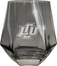 Load image into Gallery viewer, Lubbock Christian University Chaparral Tigers Etched Diamond Cut 10 oz Stemless Wine Glass - NCAA Licensed
