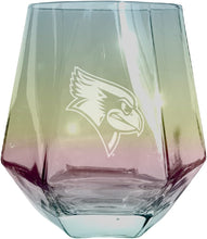 Load image into Gallery viewer, Illinois State Redbirds Tigers Etched Diamond Cut 10 oz Stemless Wine Glass - NCAA Licensed
