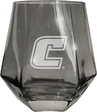Load image into Gallery viewer, University of Tennessee at Chattanooga Tigers Etched Diamond Cut 10 oz Stemless Wine Glass - NCAA Licensed
