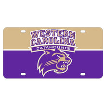 Load image into Gallery viewer, NCAA Western Carolina University Metal License Plate - Lightweight, Sturdy &amp; Versatile
