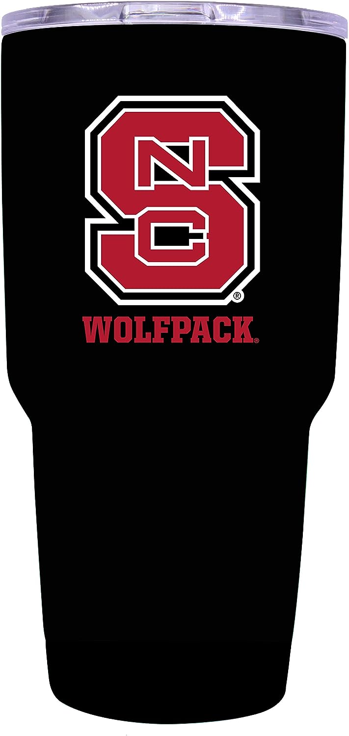 NC State Wolfpack Mascot Logo Tumbler - 24oz Color-Choice Insulated Stainless Steel Mug