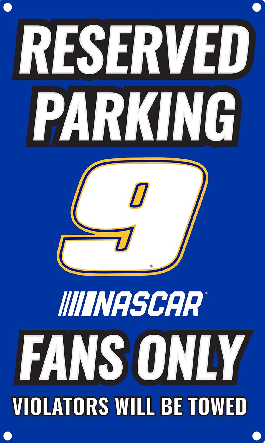 R and R Imports #9 Hendrick Motorsports Driver No Parking Metal Sign