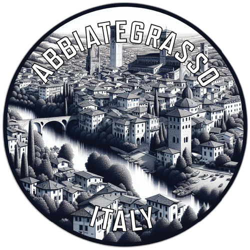 Abbiategrasso Italy Souvenir Die Cut Flat Magnet 6-Inch