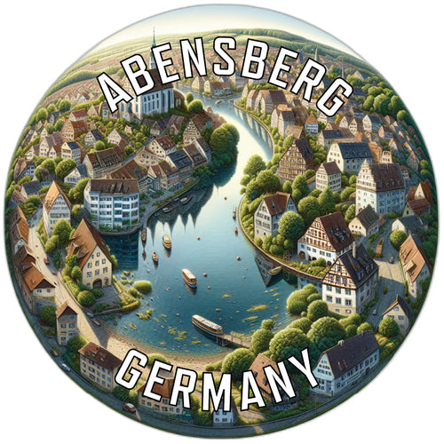 Abensberg Germany Souvenir Die Cut Flat Magnet 6-Inch