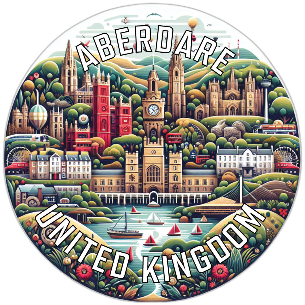 Aberdare United Kingdom Souvenir Vinyl Decal Sticker 6-Inch