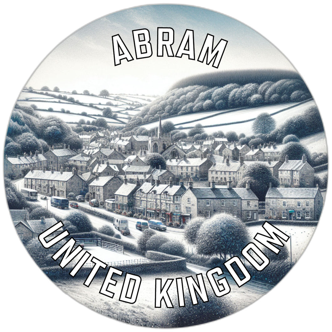 Abram United Kingdom Souvenir Die Cut Flat Magnet 2-Inch