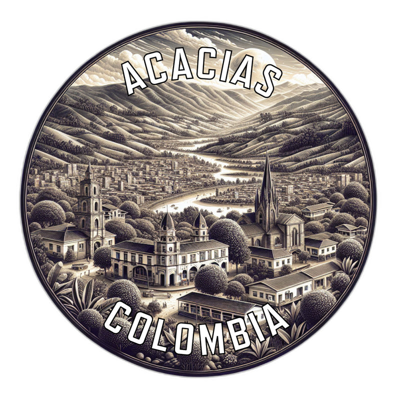 Acacias Colombia Souvenir Vinyl Decal Sticker 6-Inch