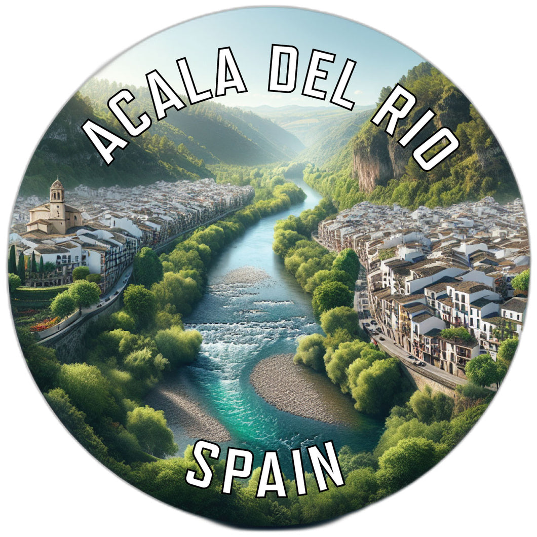 Acala del Rio Spain Souvenir Die Cut Flat Magnet 6-Inch