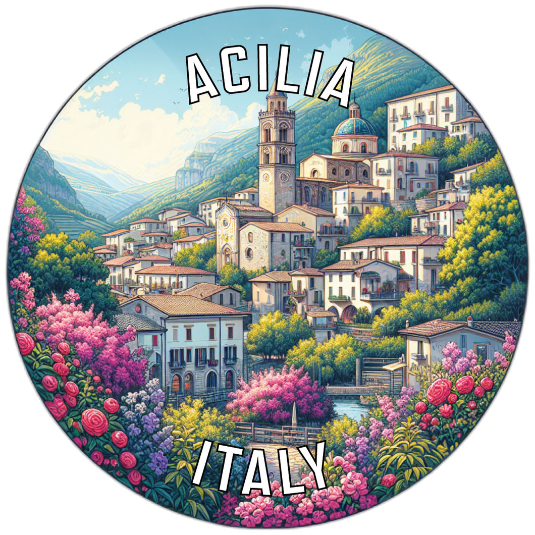 Acilia Italy Souvenir Vinyl Decal Sticker 4-Inch