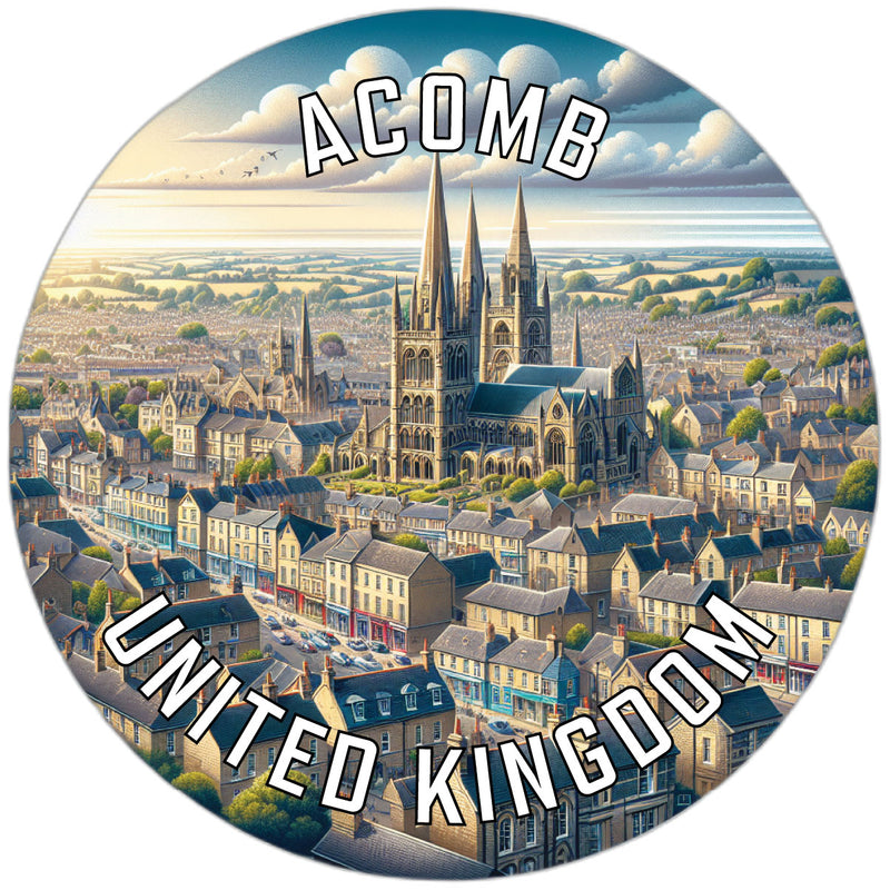 Acomb United Kingdom Souvenir Vinyl Decal Sticker 6-Inch