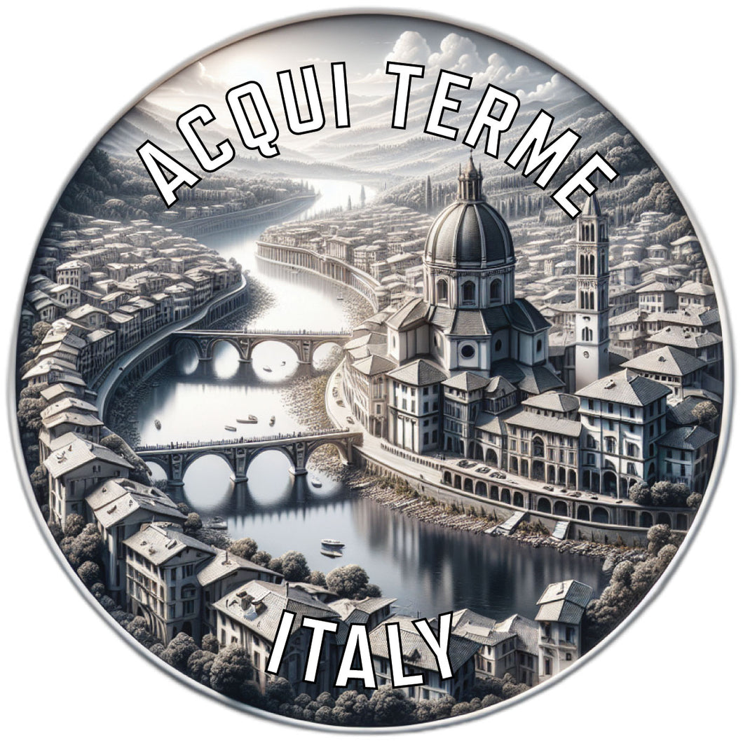 Acqui Terme Italy Souvenir Die Cut Flat Magnet 6-Inch