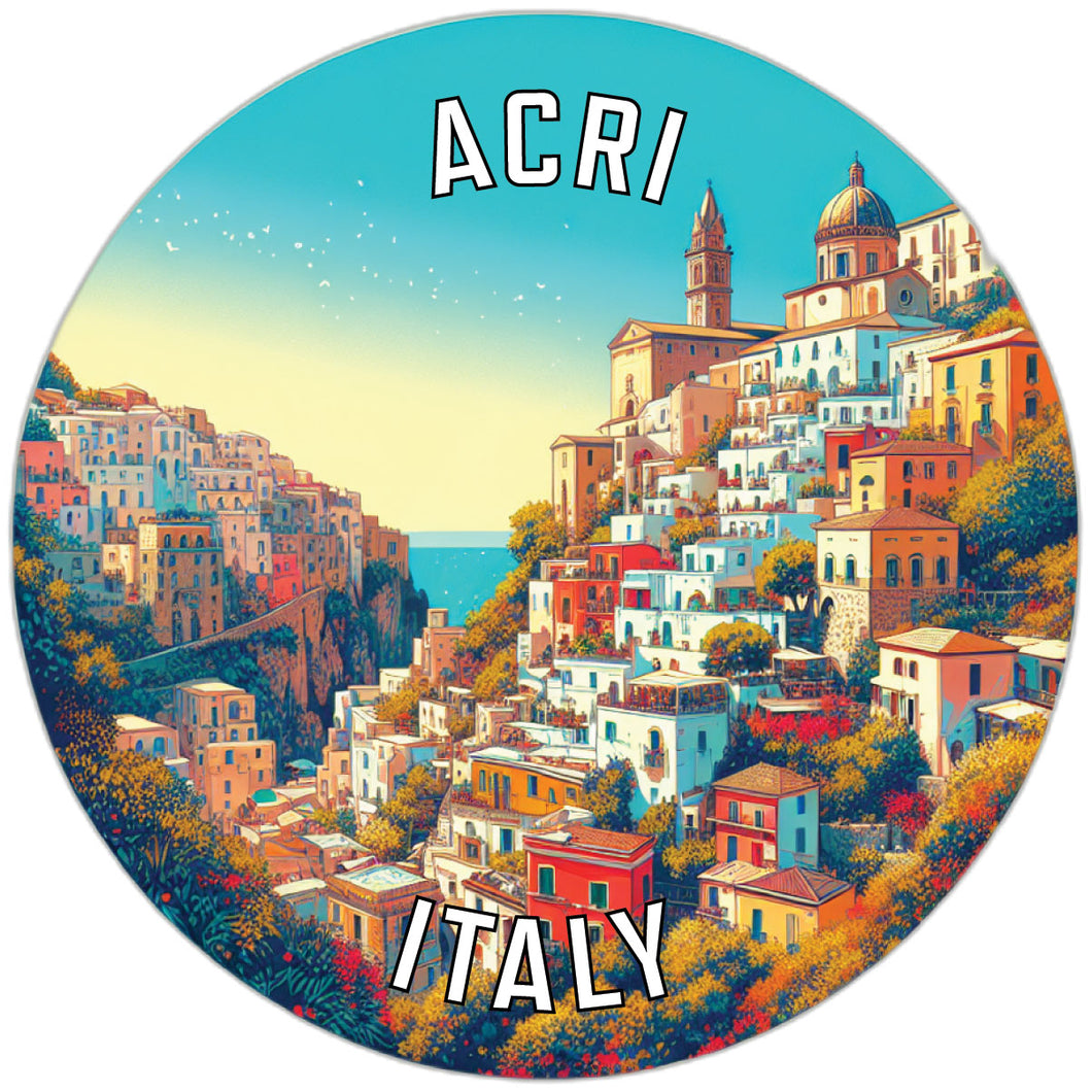 Acri Italy Souvenir Die Cut Flat Magnet 2-Inch