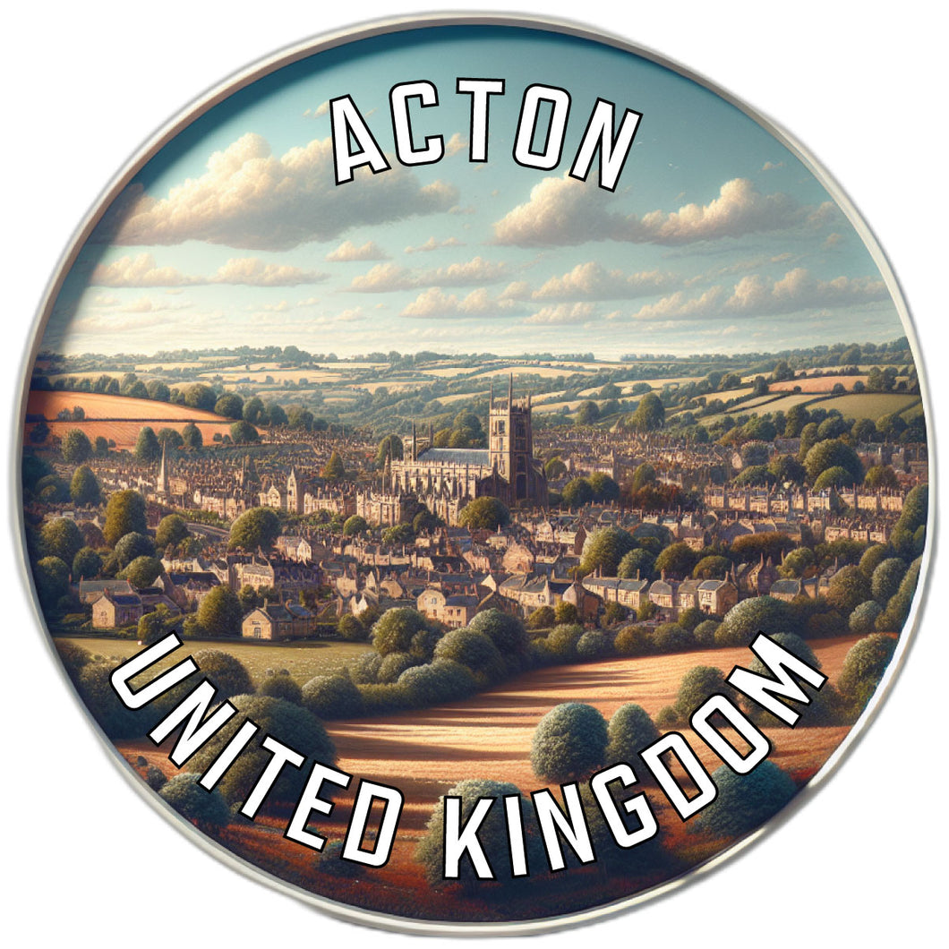 Acton United Kingdom Souvenir Vinyl Decal Sticker 2-Inch