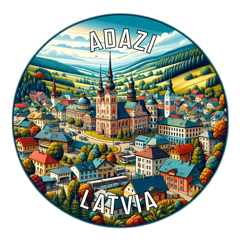 Adazi Latvia Souvenir Vinyl Decal Sticker 6-Inch