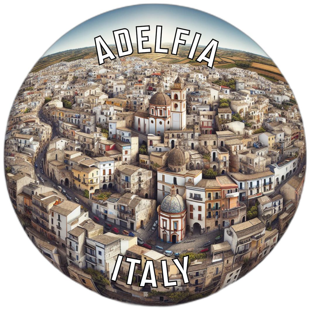 Adelfia Italy Souvenir Die Cut Flat Magnet 2-Inch