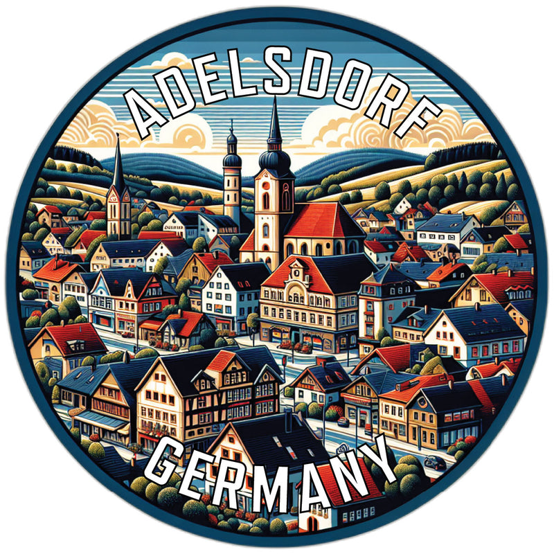 Adelsdorf Germany Souvenir Die Cut Flat Magnet 2-Inch