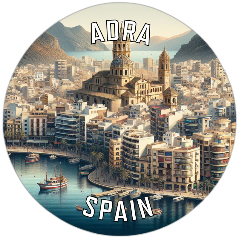 Adra Spain Souvenir Die Cut Flat Magnet 6-Inch