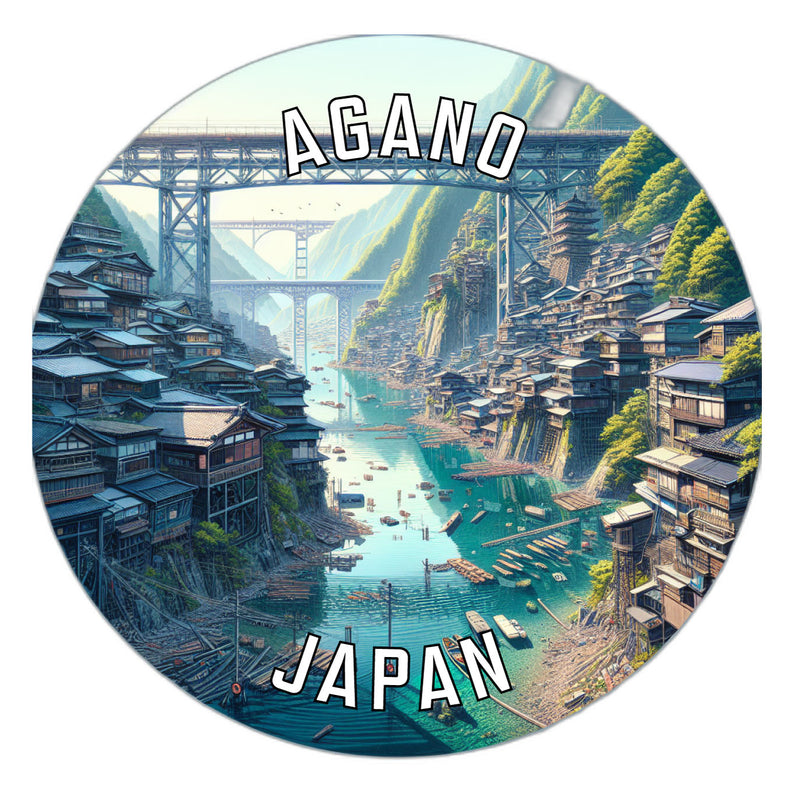 Agano Japan Souvenir Vinyl Decal Sticker 6-Inch