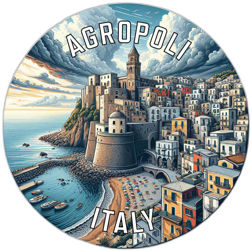 Agropoli Italy Souvenir Die Cut Flat Magnet 2-Inch