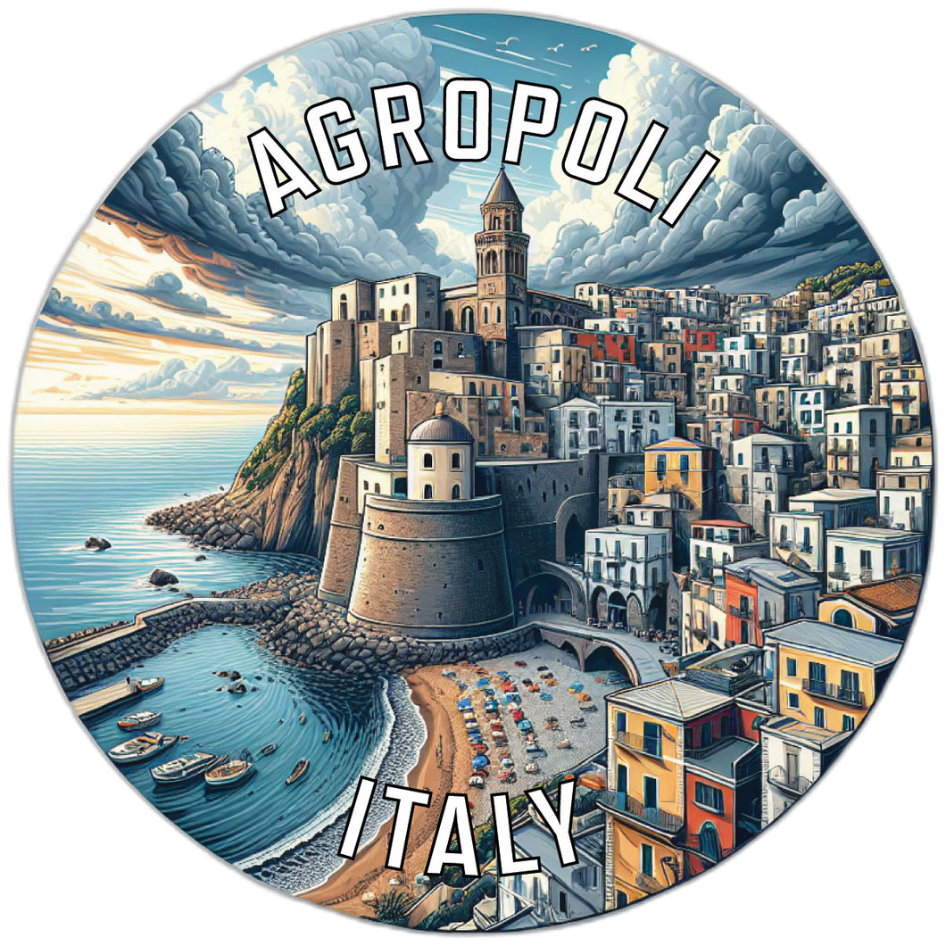 Agropoli Italy Souvenir Die Cut Flat Magnet 2-Inch