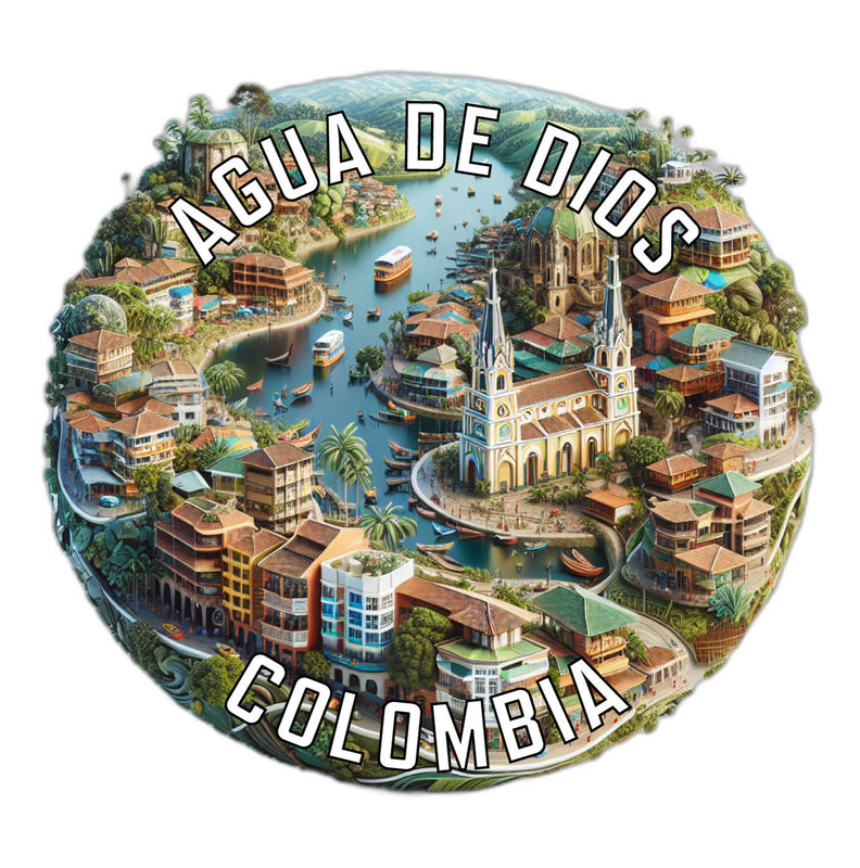 Agua de Dios Colombia Souvenir Vinyl Decal Sticker 2-Inch