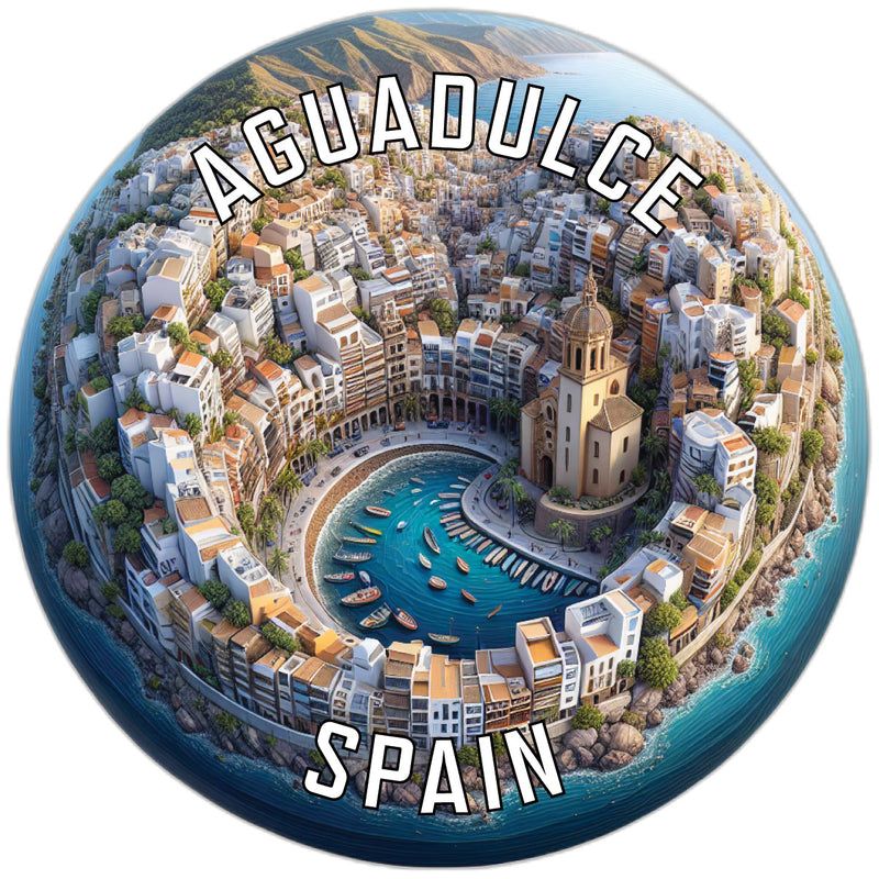 Aguadulce Spain Souvenir Die Cut Flat Magnet 6-Inch