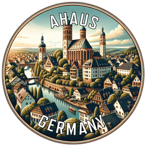 Ahaus Germany Souvenir Die Cut Flat Magnet 6-Inch