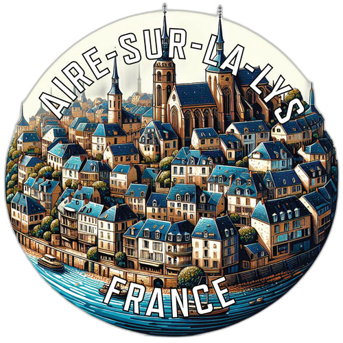 Aire sur la Lys France Souvenir Vinyl Decal Sticker 3-Inch