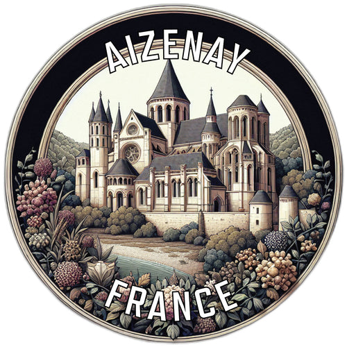Aizenay France Souvenir Vinyl Decal Sticker 6-Inch